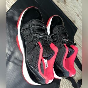 Jordan Bred (Black/Red) 11 Low Gradeschool Size 7! Historic STEAL! 🏀⛹🏾‍♂️🔥